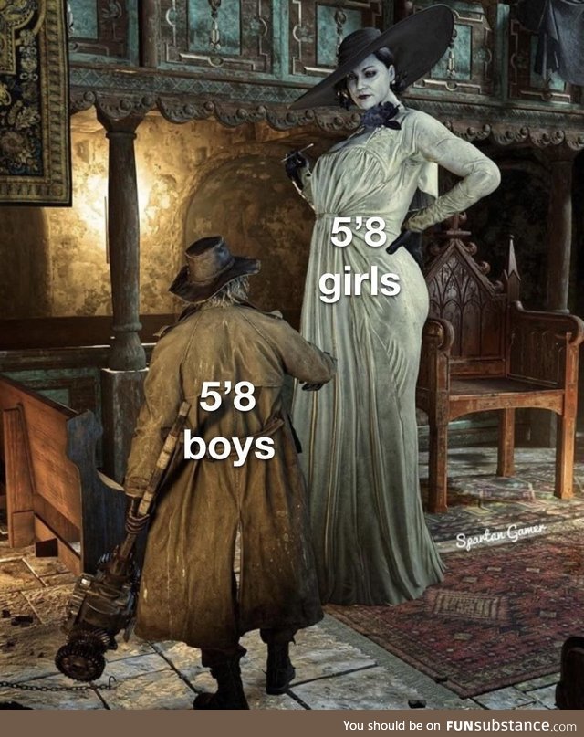 5’8 boys vs 5’8 girls