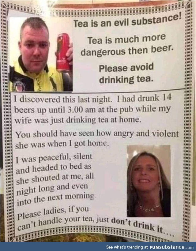 No more tea for you young lady