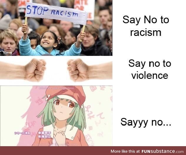 Violence isn’t ok guys