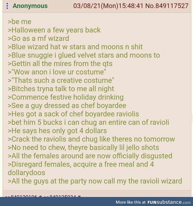 All hail the ravioli wizard