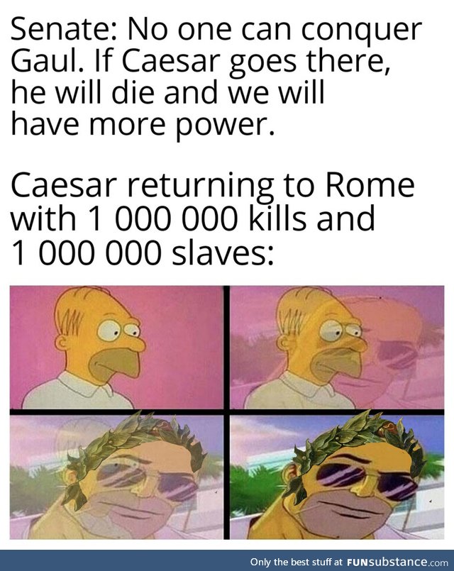 Roma invicta indeed