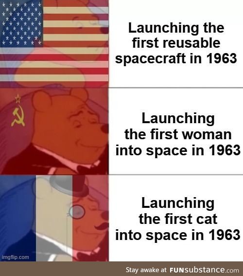 And thus, the French won the space race; The end