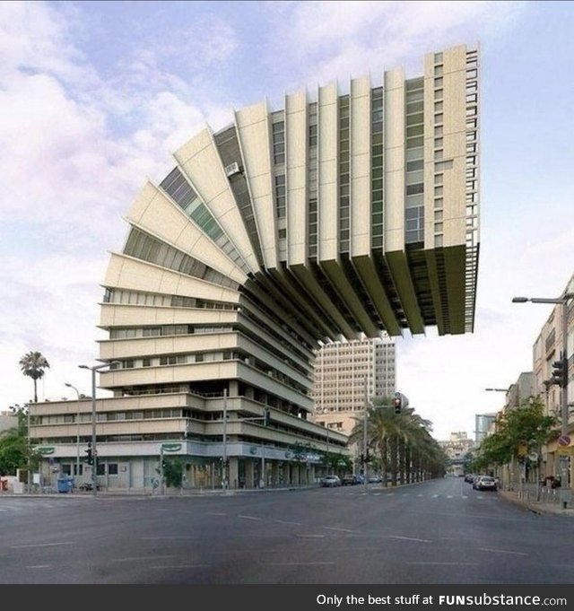 The aftermath of Hurricane Natasha. Sustained winds of over 625 mph caused entire office