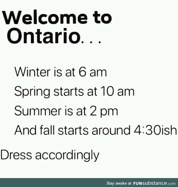 Welcome to Ontario