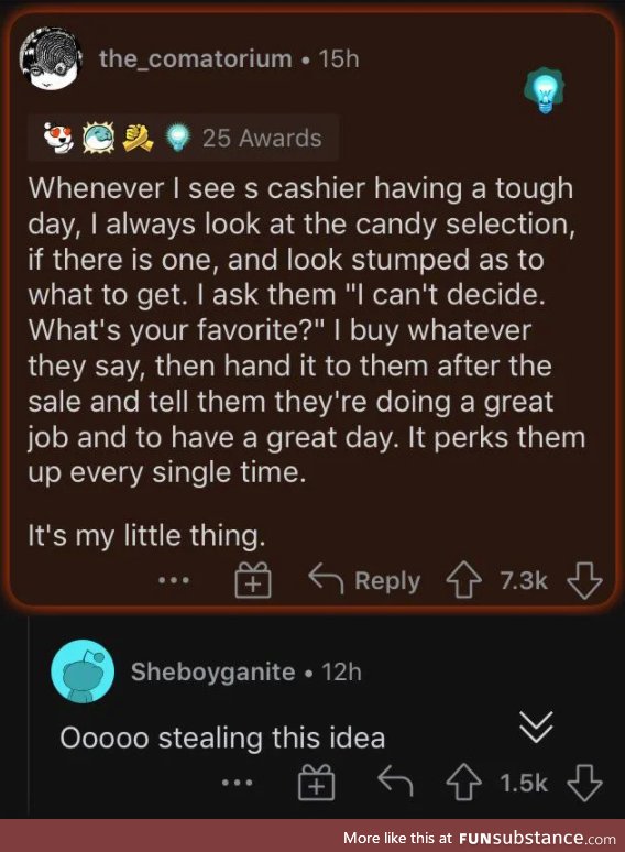 Cashier's favourite candy [WholesomeSubstance]