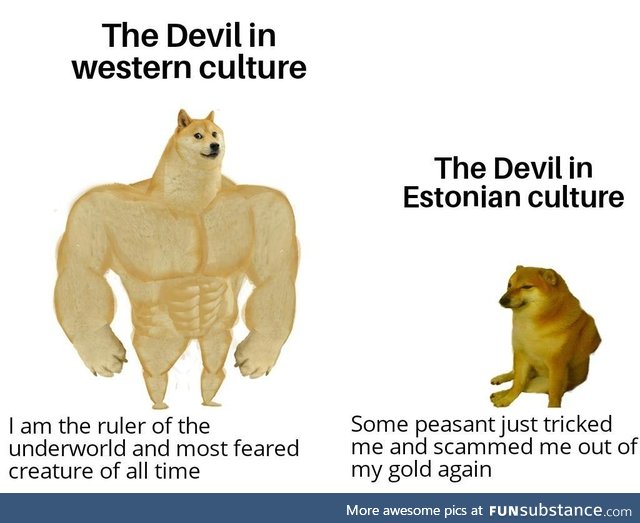 The Devil was kinda dumb in Estonia