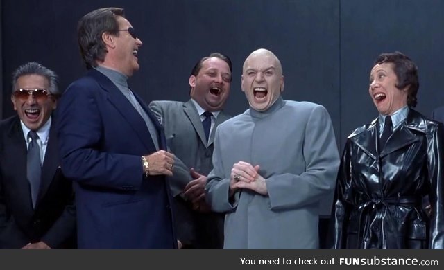 Jeff Bezos with Amazon executives laughing at warehouse workers circa 2015