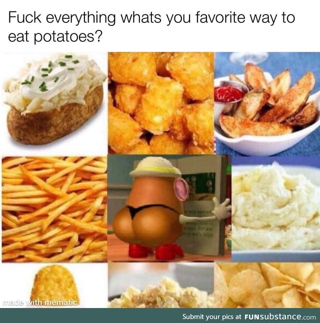 Fun fact its actually national potato day