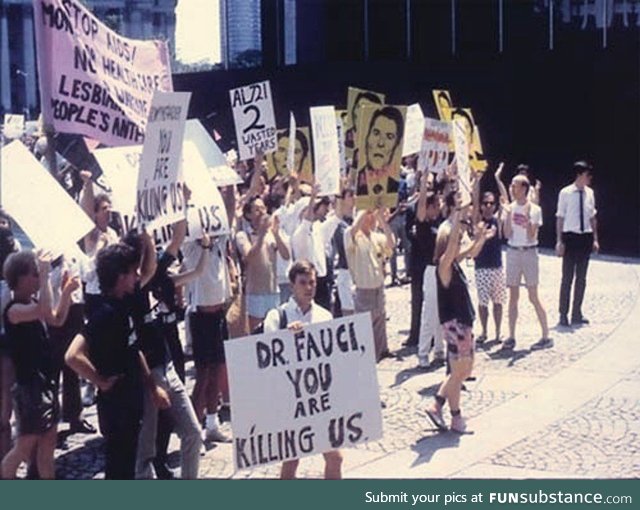 A crowd of future Trump supporters protest the COVID-19 lockdowns