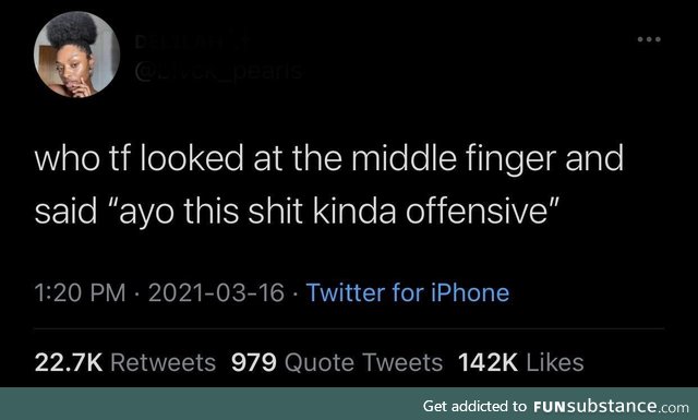 Hold that finger