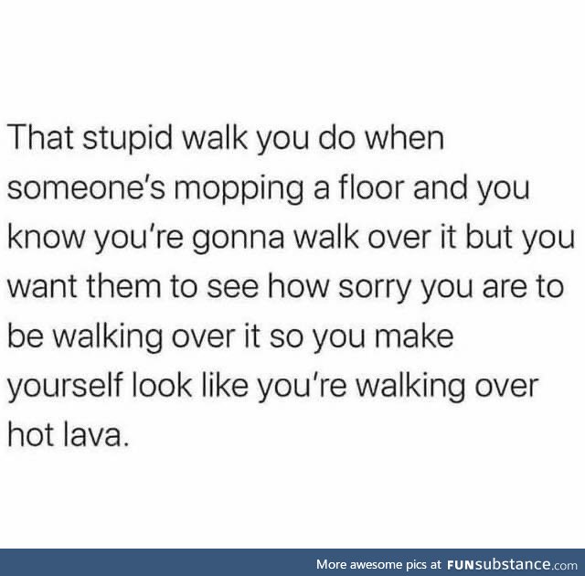 The floor is lava