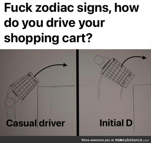 Drift the cart all the way