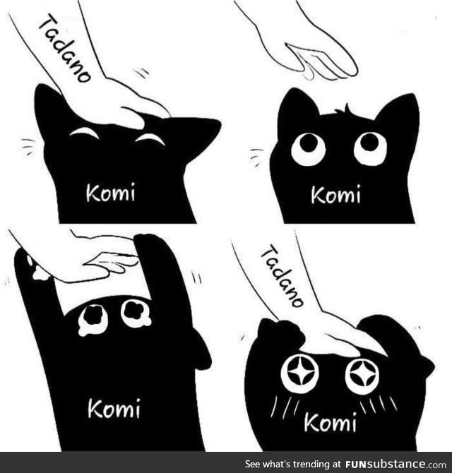 Komi san wants that head pat