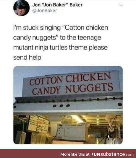 Cotton Chicken Candy Nuggets