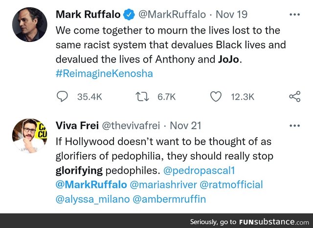 Hollywood Glorifying Pedos