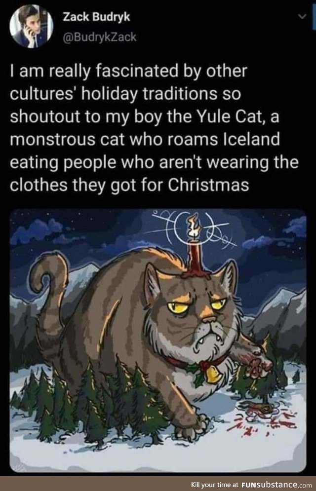 Well, now I wanna pet the Yule cat