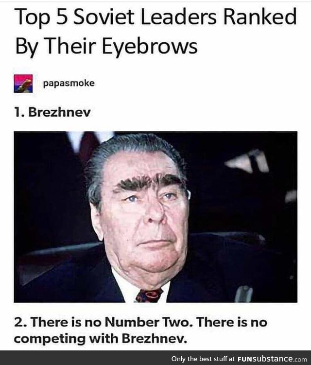 Eyebrows, comrades.