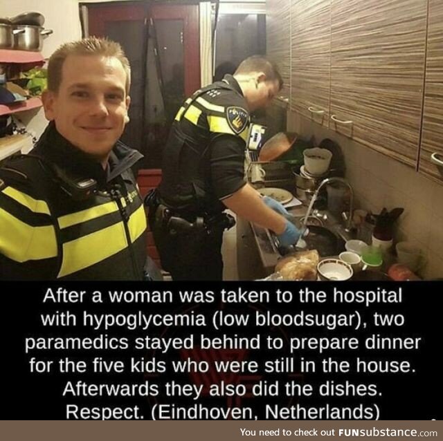 Paramedics staying behind to look after the kids [WholesomeSubstance]