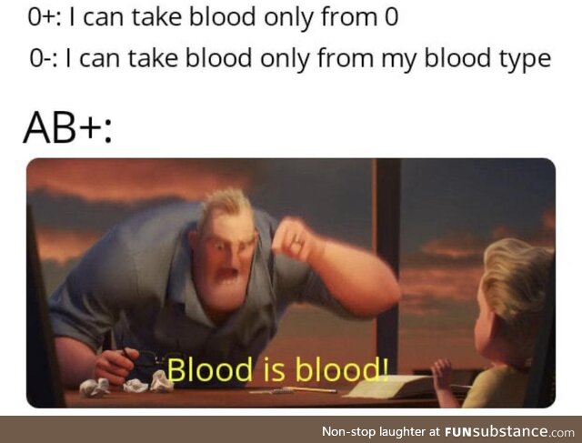 AB+ Blood is Blood