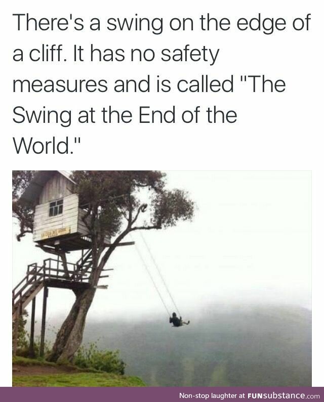 The swing at the end of the world