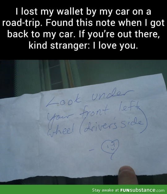 Kind stranger