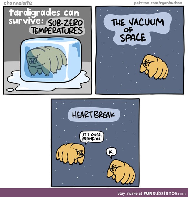 Even tardigrades find mates. What's your excuse?