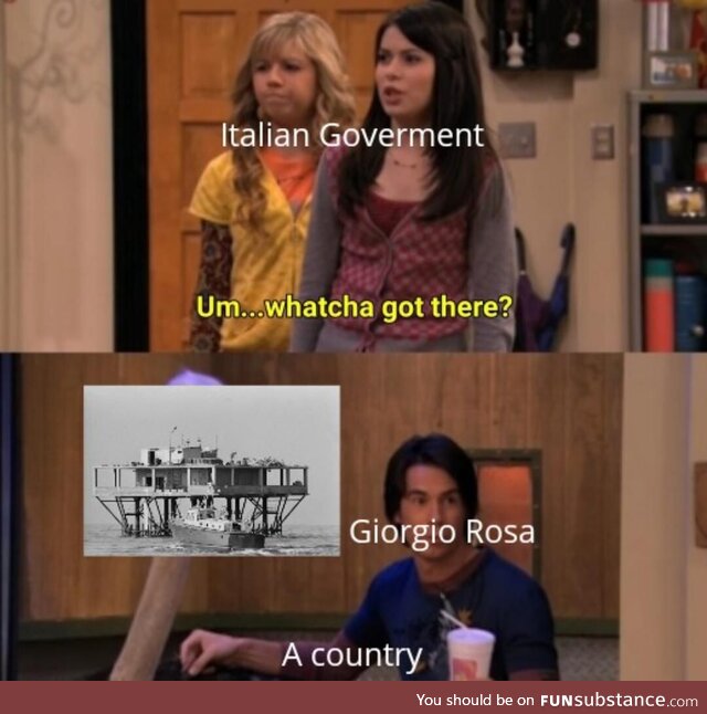 The country got blown up by Italy in 1969