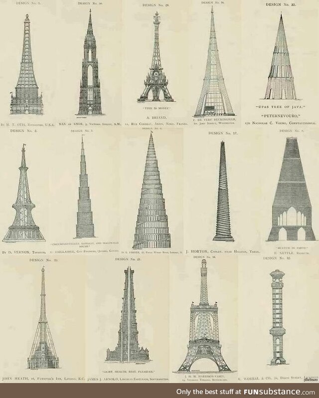 Rejected Designs For The Eiffel Tower