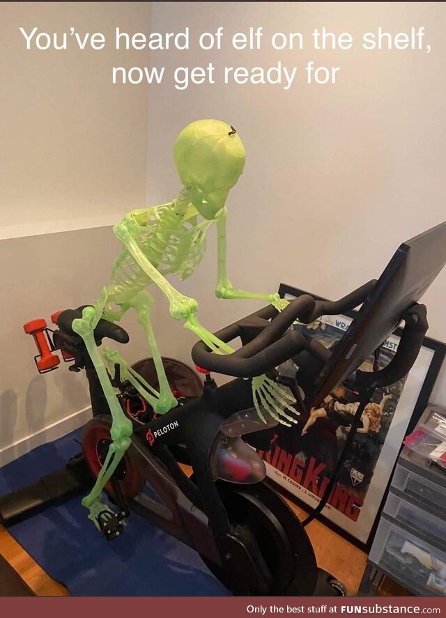 Skeleton on the peloton