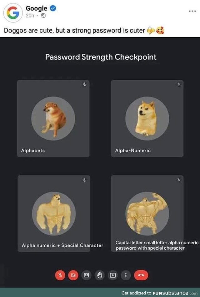 Choose your password doge