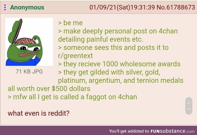 Poor anon