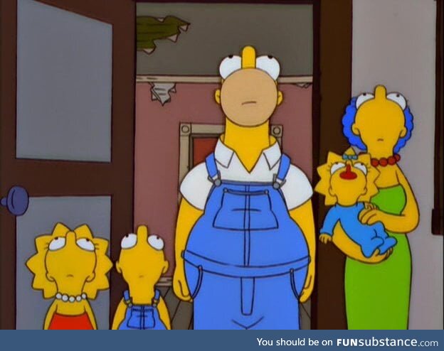 Quirky image from The Simpsons