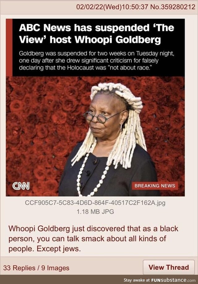 Whoopsie goldberg