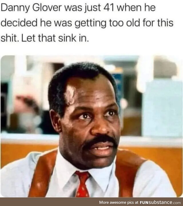 I turned 46 the other day and I feel this