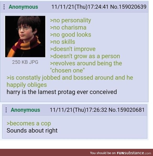 Anon hates Harry Potter