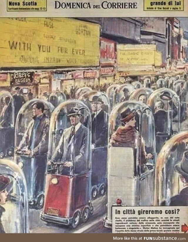 In 1962, an Italian magazine published a story previewing what the world could look like