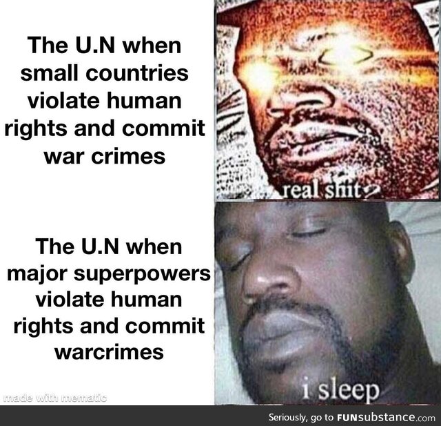 When big countries commit atrocities they apparently can get away with it