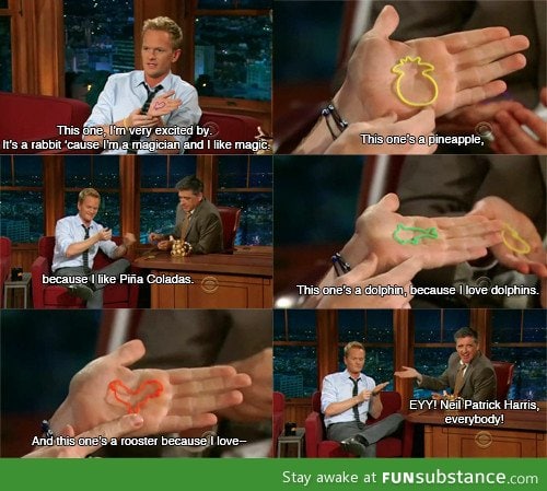 Neil patrick harris loves chicken!