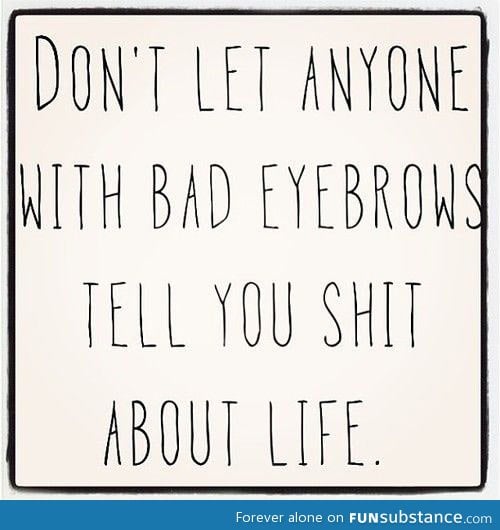 Bad eyebrows people