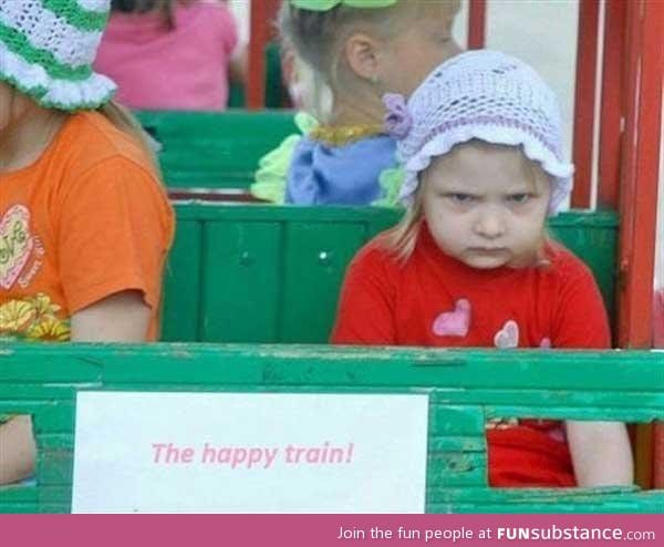 All aboard the happy train