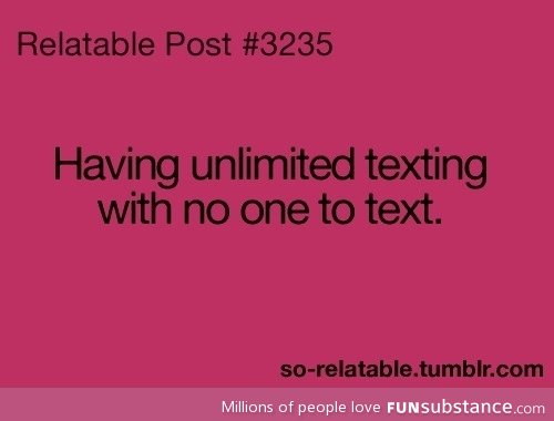 Unlimited texting