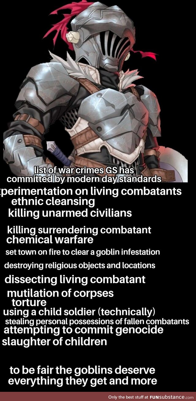 Goblin slayer did nothing wrong