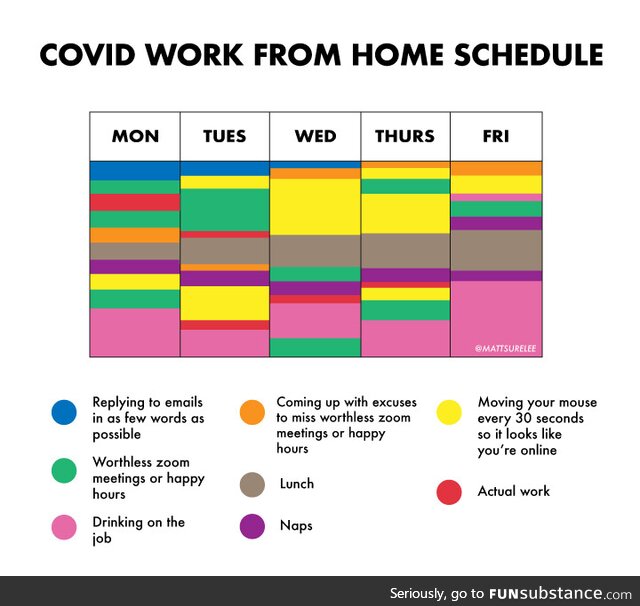 Covid work from home schedule