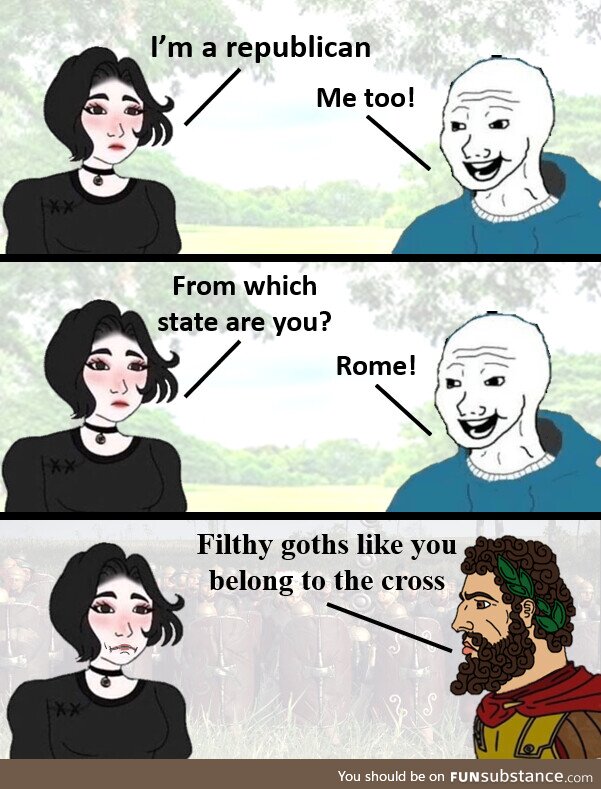 Romans didn't like goth girls