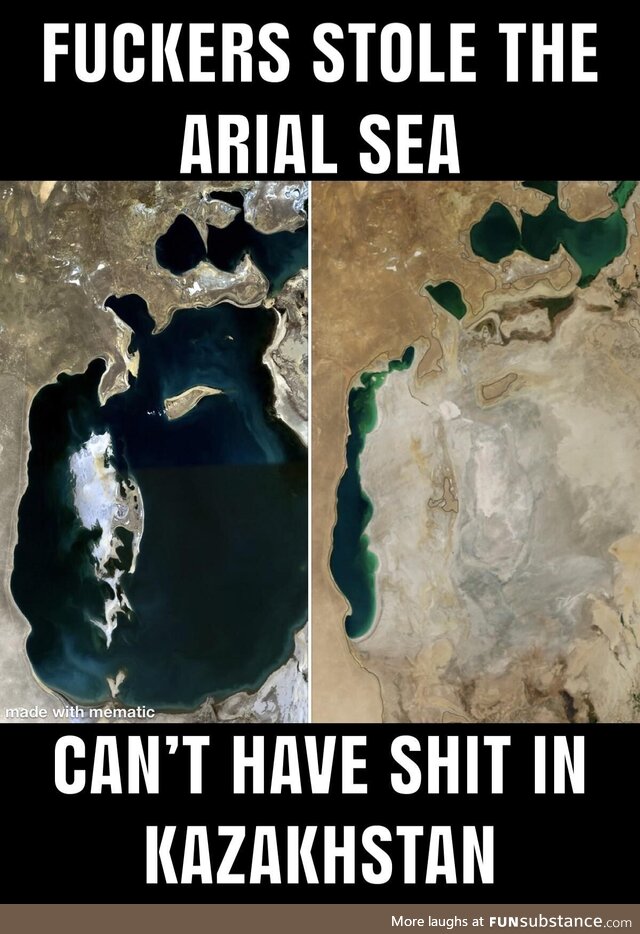 It used to be the 4th largest lake in the world