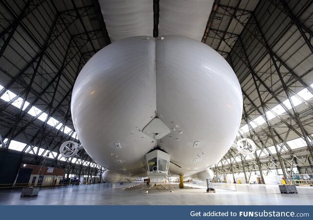 The Hybrid Air Vehicles Airlander 10, a British hybrid airship