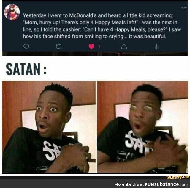 Satan himself is scared