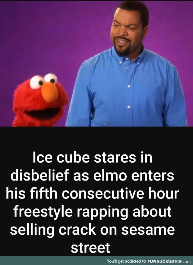 Ice cube never saw a brother spit like that before