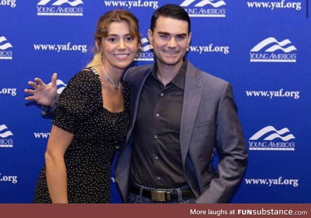 Ben Shapiro pictured here refusing to touch a woman for fear that he’ll give her a WAP