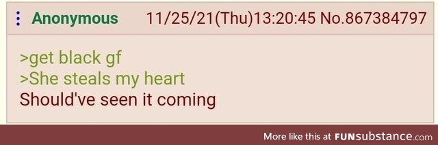 Anon is never going back